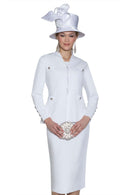 Lily And Taylor Suit 843-White