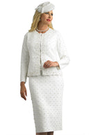 Lily And Taylor Suit 866-Ivory