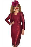 Lily And Taylor Dress 883-Burgundy