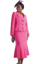 Lily And Taylor Suit 2834-Hot Pink - Church Suits For Less