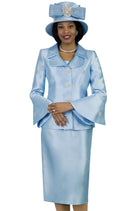Lily And Taylor Suit 4107-Ice Blue - Church Suits For Less