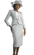 Lily And Taylor Suit 4863-White - Church Suits For Less