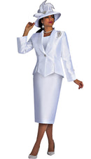 Lily And Taylor Suit 4343-White - Church Suits For Less