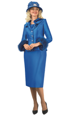 Lily And Taylor Suit 4969-Royal