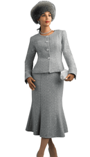 Lily And Taylor Suit 5109-Silver