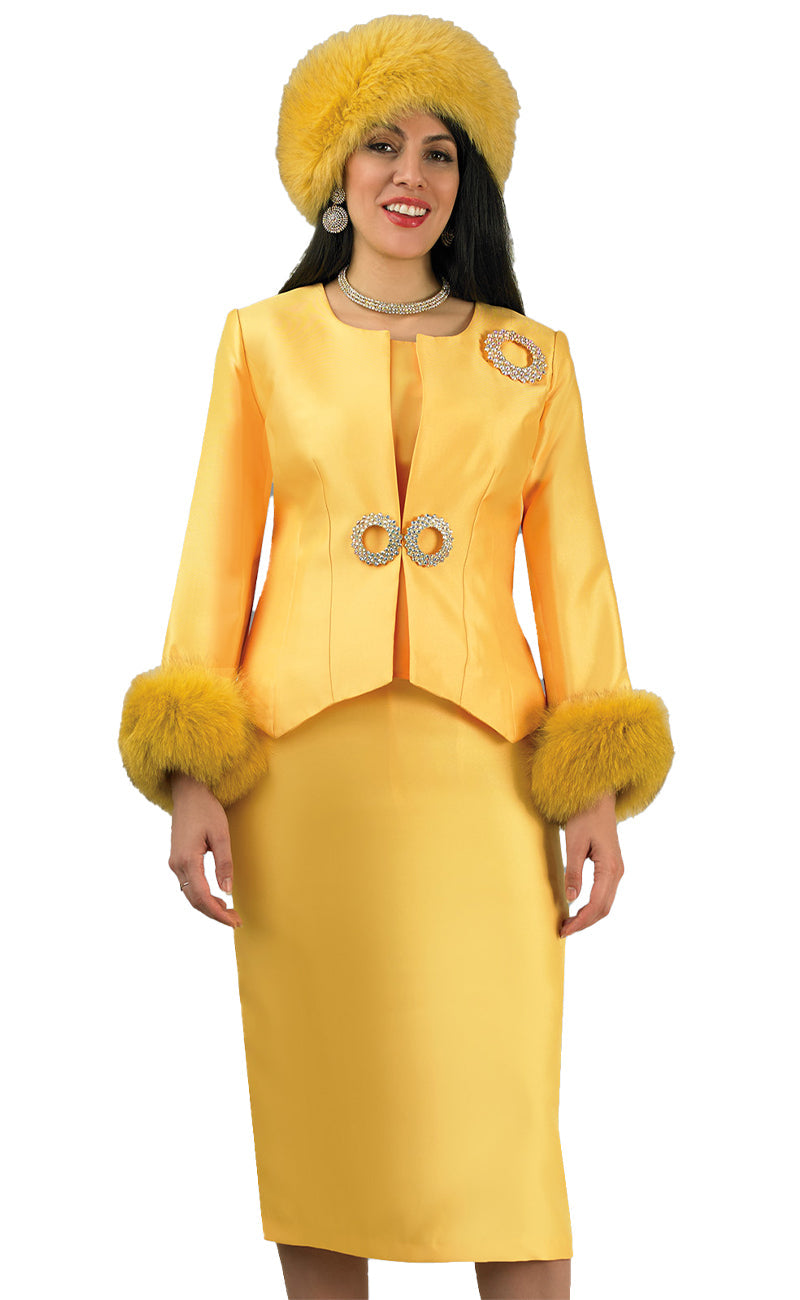 Lily And Taylor Suit 4817-yellow