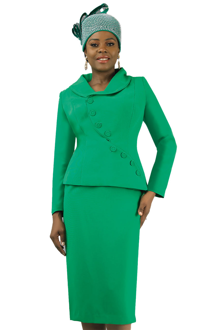 Lily And Taylor Suit 4877-Emerald