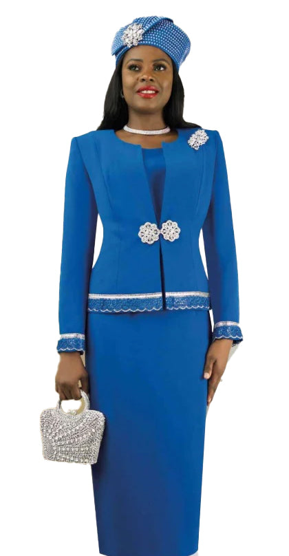 Lily And Taylor Suit 4272-Royal