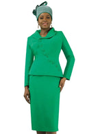 Lily And Taylor Suit 4877C Green