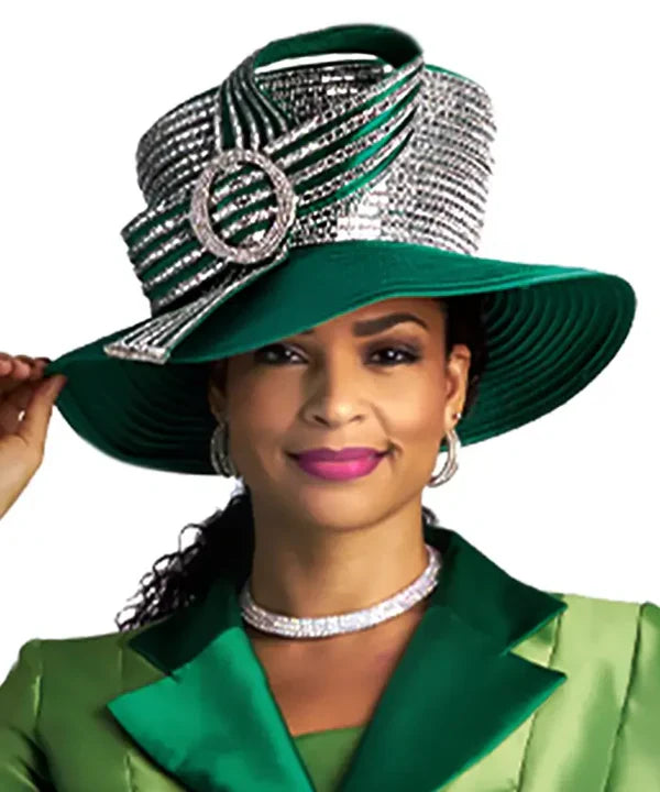 Lily and Taylor Hat H119-Emerald