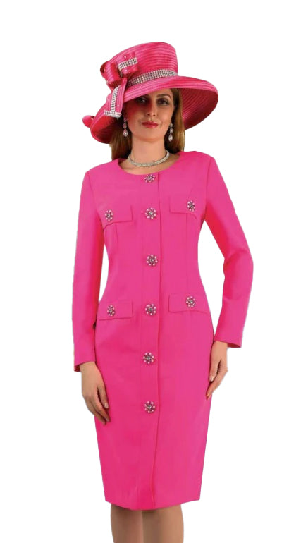 Lily And Taylor Dress 4790-Light Fuchsia