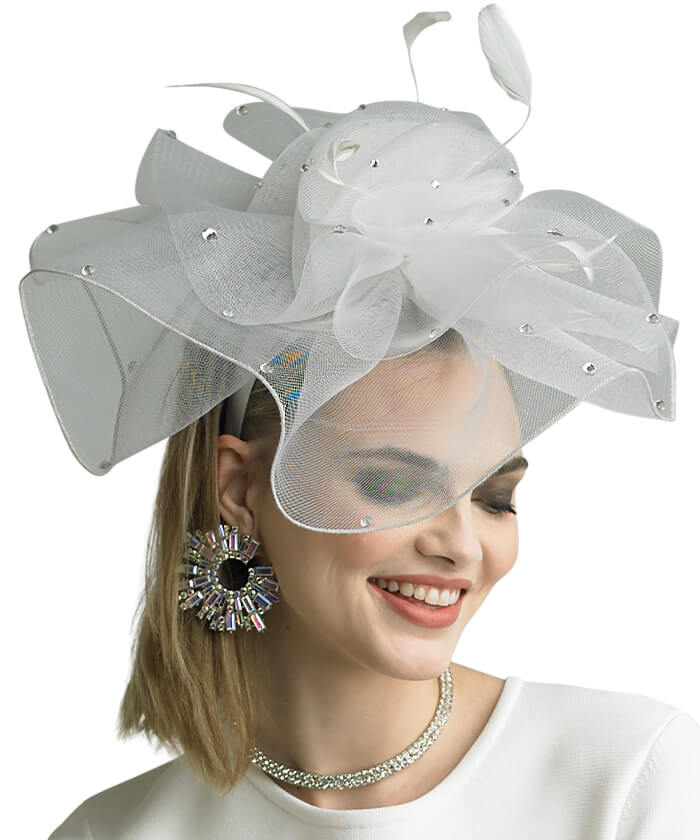 Lily and Taylor Hat H130-White