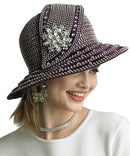 Lily and Taylor Hat H195-Plum