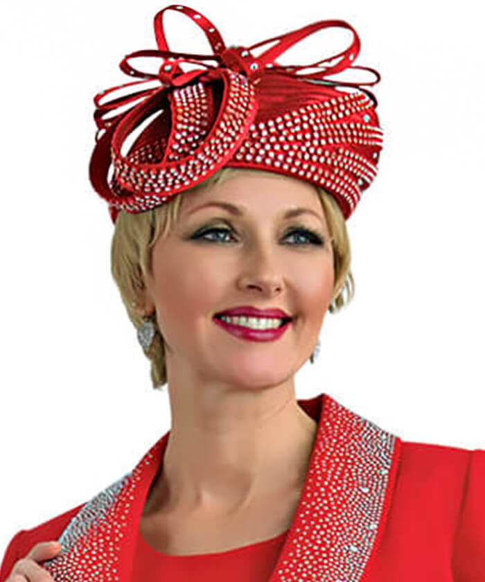 Lily and Taylor Hat H277-Red