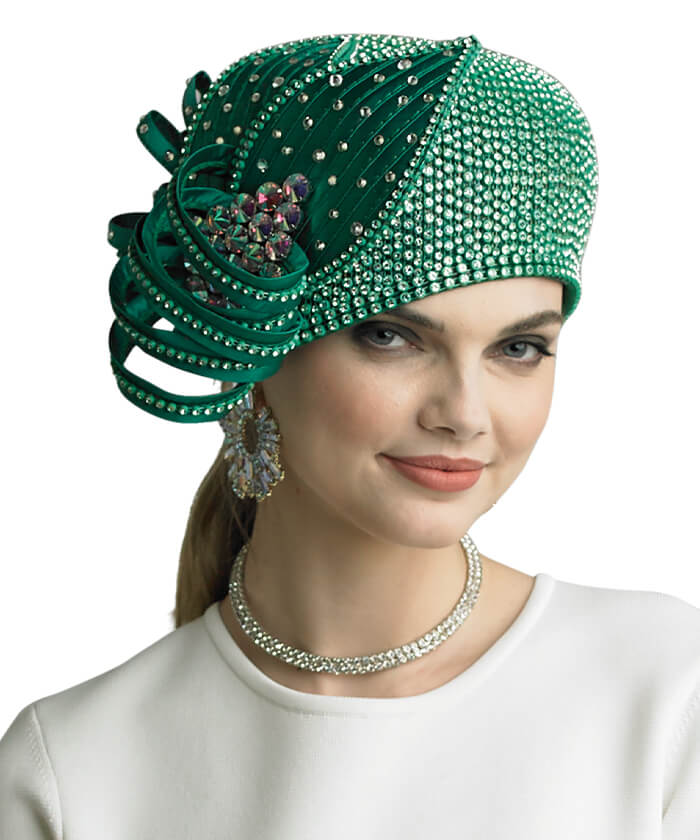 Lily and Taylor Hat H290-Emerald