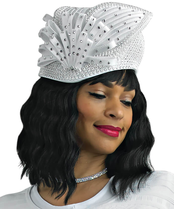 Lily and Taylor Hat H300-White