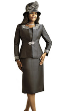Lily And Taylor Suit 3800-Black - Church Suits For Less