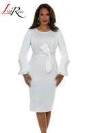 Lisa Rene Church Dress 3378-White