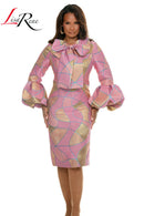 Lisa Rene Dress By Donna Vinci 3399-Pink Combo