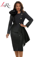 Lisa Rene Church Suit By Donna Vinci 66972-Black