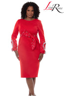 Lisa Rene Church Dress 3378-Red
