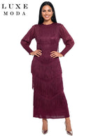 Luxe Moda By Donna Vinci 562-Plum