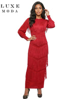 Luxe Moda By Donna Vinci 562-Red