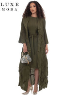 Luxe Moda By Donna Vinci 566-Olive