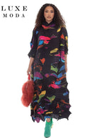 Luxe Moda By Donna Vinci 567-Red/Multi