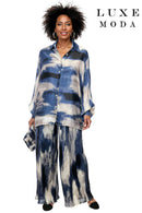 Luxe Moda By Donna Vinci 495-Blue