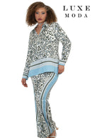 Luxe Moda By Donna Vinci 504-Blue/Black