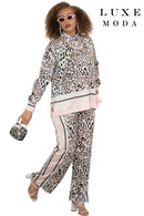 Luxe Moda By Donna Vinci 504-Pink/Black