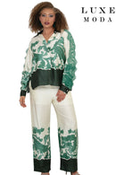 Luxe Moda By Donna Vinci 507-Beige/Green