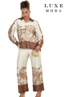 Luxe Moda By Donna Vinci 507-Beige/Khaki