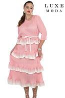Luxe Moda By Donna Vinci 518-Pink