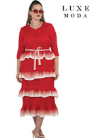 Luxe Moda By Donna Vinci 518-Red