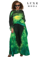 Luxe Moda By Donna Vinci 519-Green Multi
