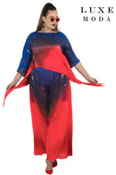 Luxe Moda By Donna Vinci 519-Red Multi