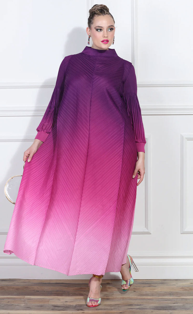 Luxe Moda Dress LM406-Purple