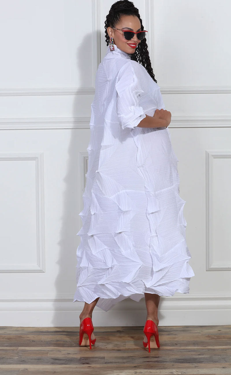 Luxe Moda Dress LM426-White