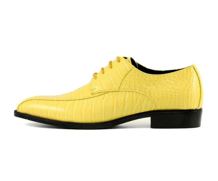 green emerald velvet dress Men Dress Shoes Harvey Yellow