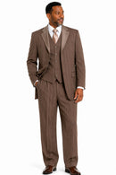 Milano Moda Suit 2911VC-Brown