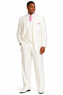Milano Moda Men Suit 5264VC-Cream