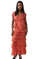 For Her Women Dress 82948-Orange