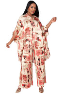 Printed Lounge Pant Set 82797-Multi