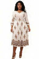Grace Printed Midi Dress - 83026