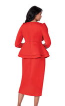 Red Church Suit For Women 600732