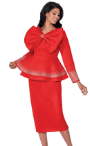 Red Church Suit For Women 600732