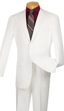 Classic Fit Men Suit 2PP-White - Church Suits For Less