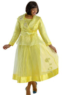 Sharz B. London Church Suit SBL8003-Yellow